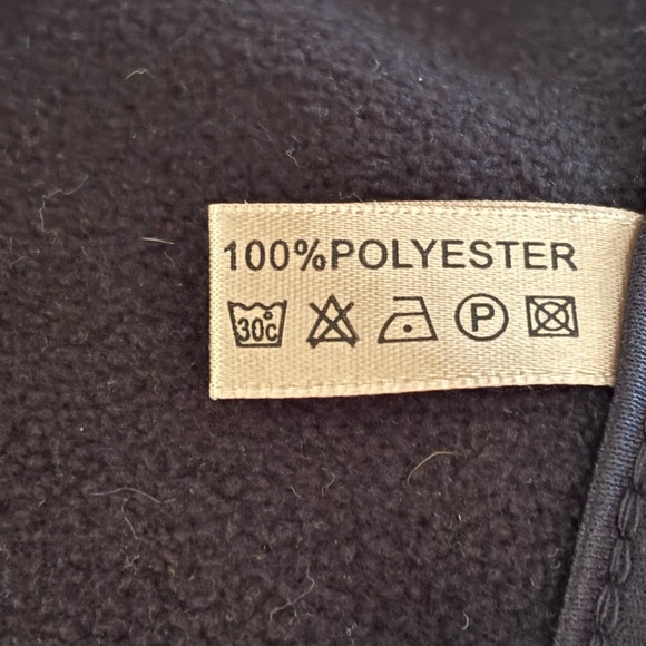 Fleece Poncho, Cape Black With Gray Swirl, Reverses to Solid Black 54x42 - Picture 9 of 12